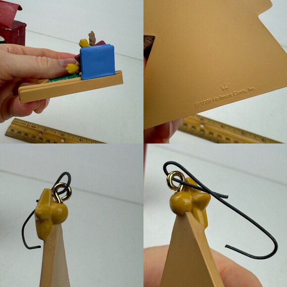 Vtg 1999 Hallmark Owl Outstanding Teacher Merry Christmas Holiday w Original Box - Picture 9 of 13